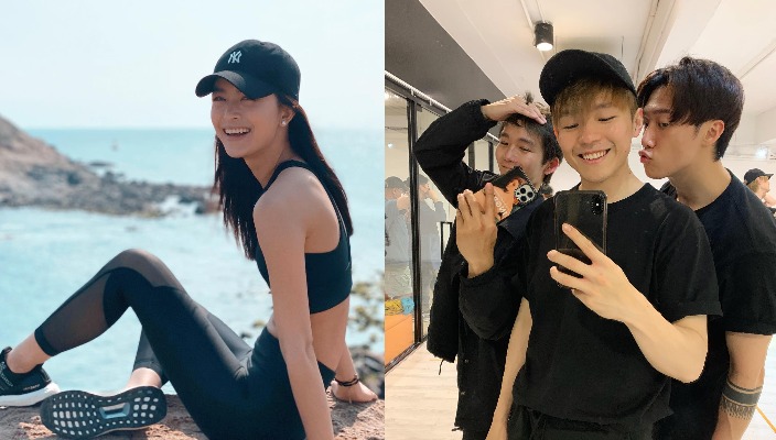 Blackpink Lisa Celine白色漁夫帽